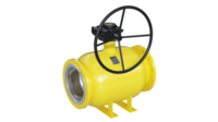 Кран шаровый LD КШЦФ Р Gas 150,016.П/П.02. из стали 20 Ду150 Ру1,6МПа с редуктором