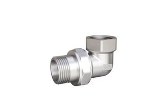 Сгон разъемный угловой (американка) LD Pride DN15 (1/2") ВР/НР латунь никель