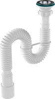 Aquant Гофросифон 1 1/4"х40/50 с мет.реш. 360-910 мм