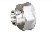 Переход LD Pride N25х15 (1"ВР х 1/2"НР) латунь никель