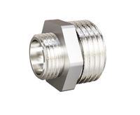 Ниппель переходной LD Pride DN20х15 (3/4"НР х 1/2"НР) латунь никель
