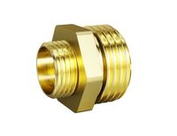 Ниппель переходной LD Pride DN20х15 (3/4"НР х 1/2"НР) латунь