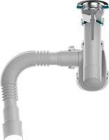 Aquant Сифон для кухни 1 1/2"х40 с мет.реш. с г.т. 40х40/50
