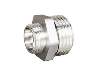 Ниппель переходной LD Pride DN25х15 (1"НР х 1/2"НР) латунь никель