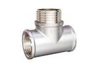Тройник LD Pride DN20 (3/4") ВР/НР/ВР латунь никель