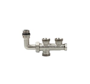Узел бокового подключения радиатора НР 1/2" x ВР 3/4" Евроконус