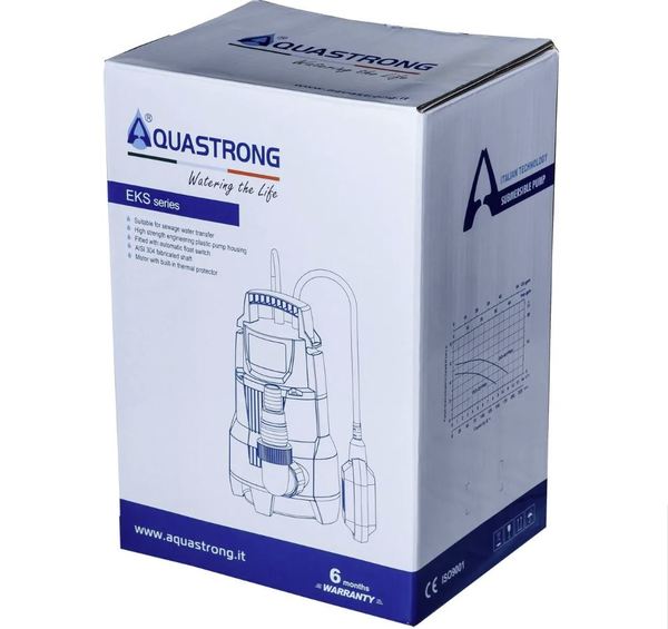 Насос фекальный Aquastrong EKS-401PWН (7,5м3/5м, 35мм)