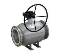 Кран шаровый LD КШЦФР из стали 20 Ду400/305 Ру2,5МПа с редуктором